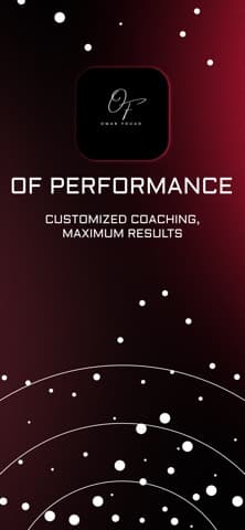 OF Performance application screen 1
