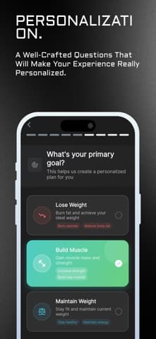 UM Fitness application screen 5