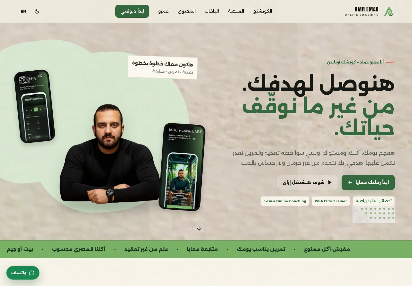 واجهة من مشروع AMR EMAD