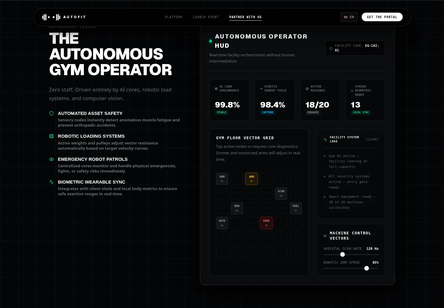 AUTOFIT — طبقة تشغيل الجيم باستقلالية