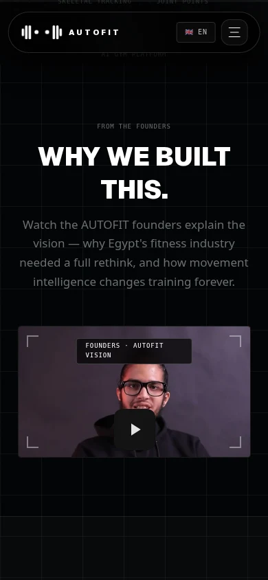 AUTOFIT — رؤية المؤسسين على الموبايل