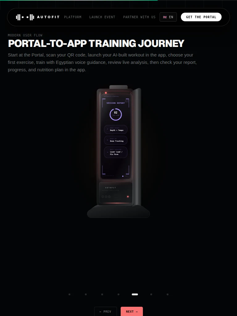 AUTOFIT — رحلة البوابة على التابلت
