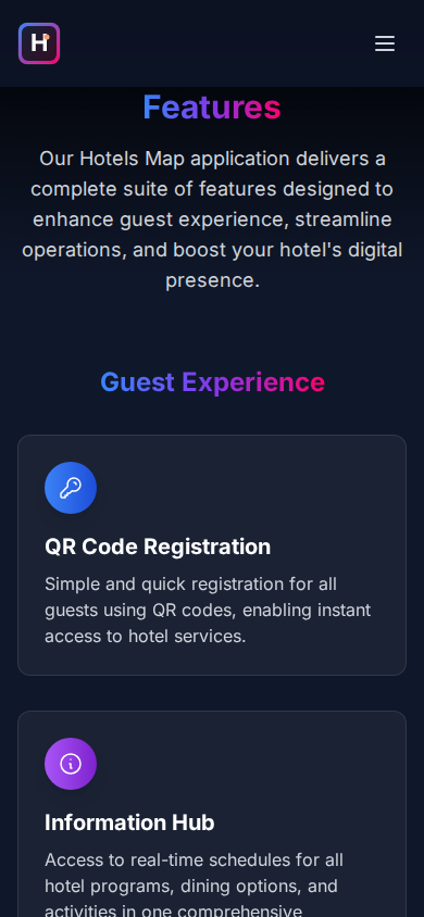 HOTELS MAP — ملاحة الفندق على الموبايل