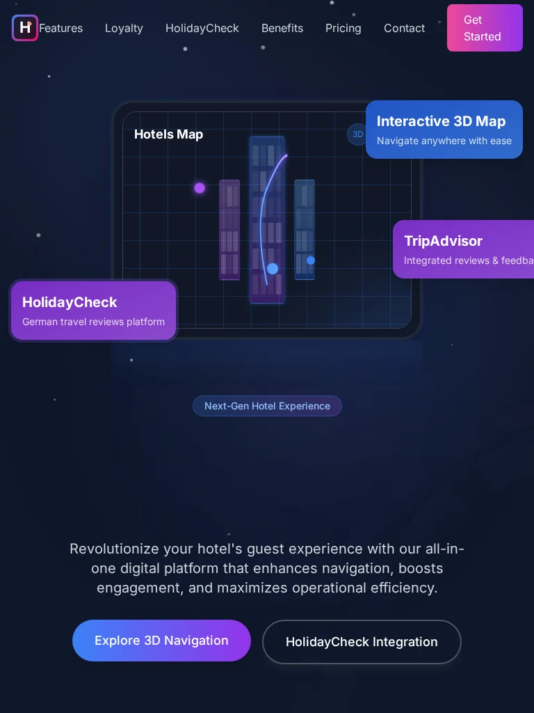 HOTELS MAP — تقديم تجربة الضيف على التابلت